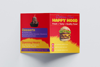 creative business brochure and food menu design