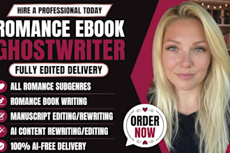 be romance ghost book writer, edit romance fiction ebook, write dark romance