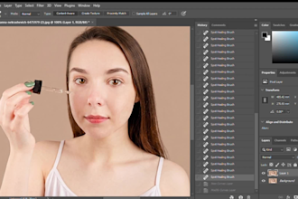 do photo retouching, skin editing and photo restoration