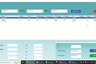 develop a custom school management system in excel vba