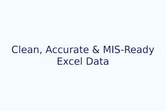 do excel data clearing and mis reporting specialist