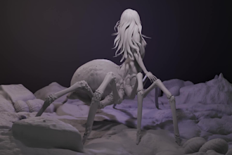 sculpt 3d printing model, 3d fantasy anatomy hero, medical animation sculpt