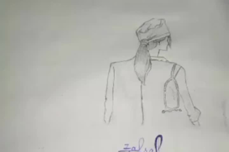 draw a pencil sketch from your photo