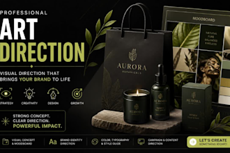 create art direction, logo and brand guidelines