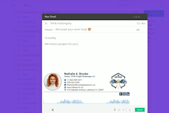 create custom HTML and animated email signature