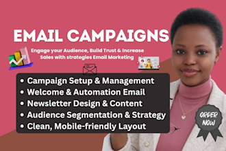 create email marketing campaign in mailchimp or klaviyo