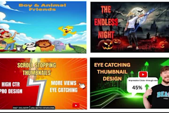 create professional and clickable youtube thumbnail