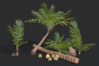 render realistic 3d plant animation, tree animation, flower modeling for film