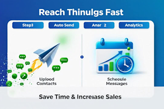 setup whatsapp bulk messaging automation using API for your business