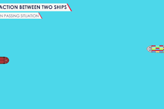 create 3d industrial technical 3d maritime ship animation