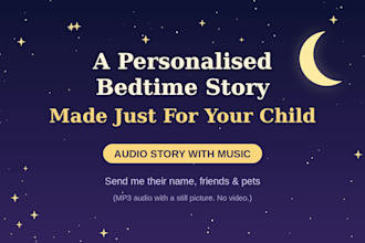 create a bedtime story for your child with music