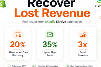 set up shopify klaviyo email marketing flows and campaigns for ecommerce