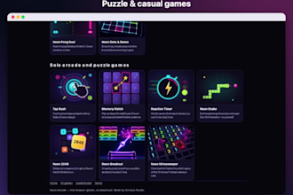 develop a fun html5 browser game for web and mobile