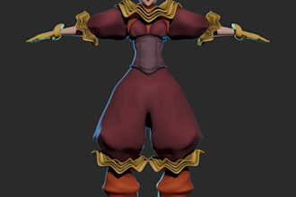 create clean and detailed 3d sculpted assets for animation