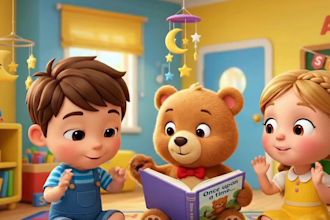 3d pixar style ai animation video 3d pixar style kids storytelling animation