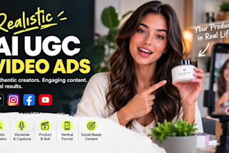 create realistic ai ugc video ads for your product