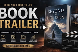 create book trailer video book promo 3d book trailer video