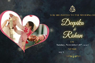 design elegant wedding nikah and invitation cards