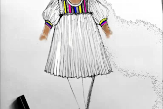 draw a fashion digital illustration