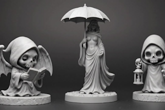 sculpt 3d characters, miniatures, busts and models for 3d printing