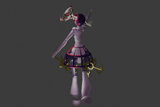 build 3d characters model