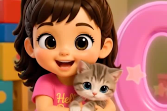 create ai pixar style cocomelon nursery rhymes preschool learning video