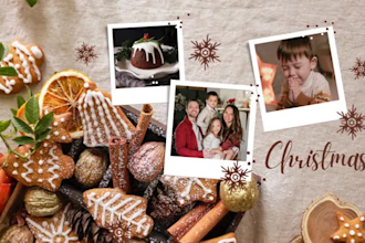 create an animated christmas flyer and video invitation