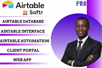 airtable database and softr portal