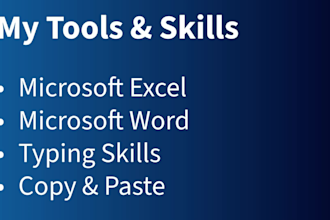 1, do accurate typing, copy paste and data entry