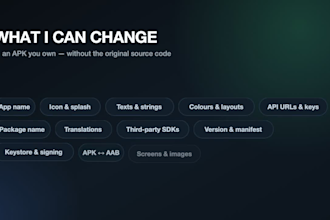 edit, modify, decompile and sign your android apk