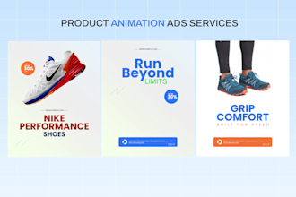 create motion ads, product animation video for social media