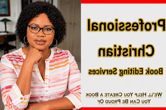 do christian book editing and proofreading, book editor