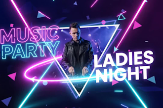 create motion graphics ads, animated sports concert flyers, party event posters