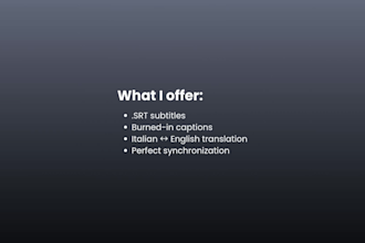 subtitle your videos with high quality and synced captions