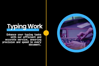 do accurate data entry, typing work, and online tasks