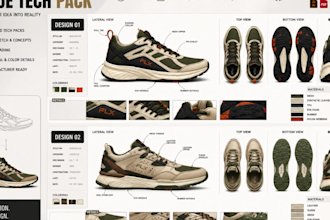 make 3d shoe animation 3d shoe modeling tech pack, sneakers detailed flat sketch