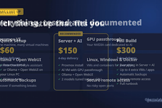 set up your proxmox server and private local ai with ollama