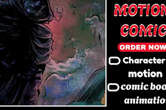 animate cinematic motion comic panels, manga and webtoon trailer
