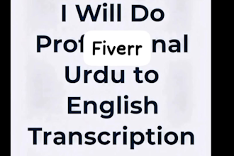 do fast urdu typing, PDF to word and transcription