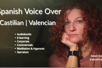 provide a calming spanish voice over for meditation, hypnosis and audiobook