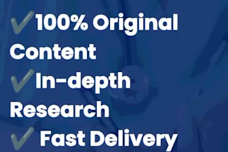 write highquality medical articles and blogs
