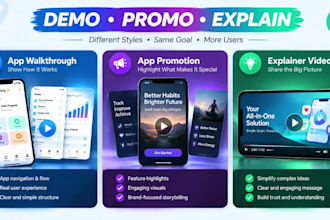create a professional app promotion video for your app