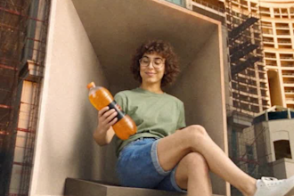 create 3d anamorphic billboard ad