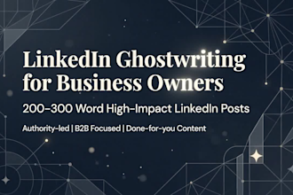 write linkedin ghostwriting for business owners