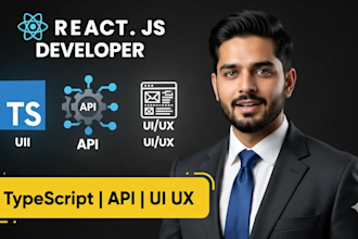 develop react js or typescript frontend web application