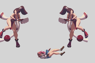 nsfw pixel art character animation 2d sprite sheet video game pixel game art