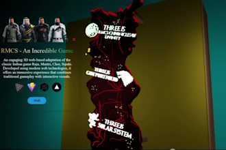build an immersive 3d portfolio website