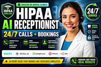 build a hipaa compliant ai medical receptionist for dental clinics