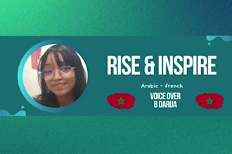 record professional female moroccan arabic voice over