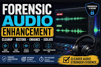 forensic audio editing cleanup restore unclear audio remove noise isolate voices